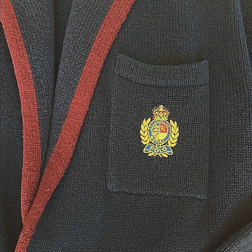 RalphLaurenBlueLabelPristineSignatureRareVtgSchoolBoyBlazerGoldButtonsLambswoolS - Picture 4 of 10
